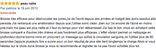 commentaire Silk'n Sonic Clean